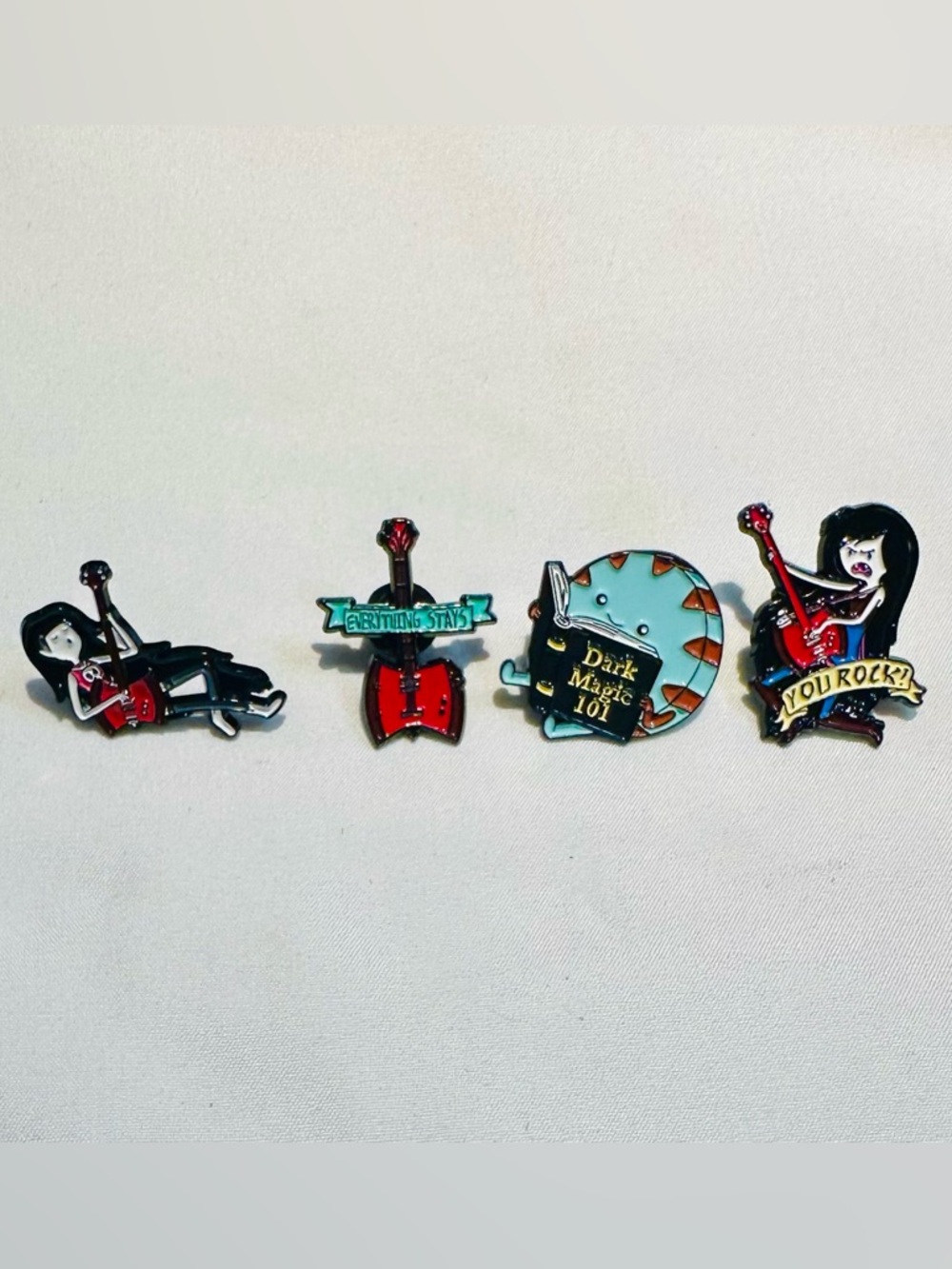 Adventure Time Marceline Pin Bundle 🖤 Vampire Queen Enamel Pins (4)